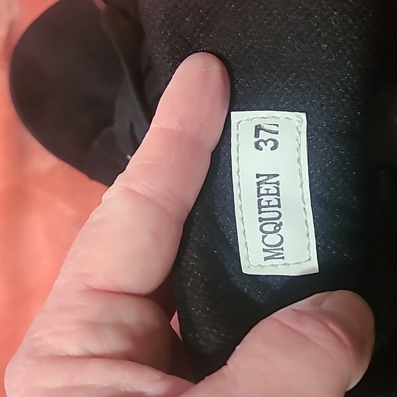 Mcqueen Black Boots Royal Collection - Picture 5 of 7